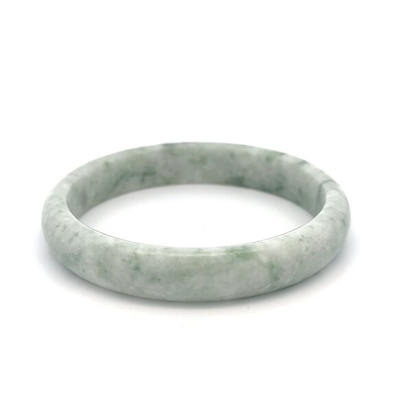 Natural Jade Gemstone Bangle Bracelet Size 7.5 inches - Picture 7 of 10